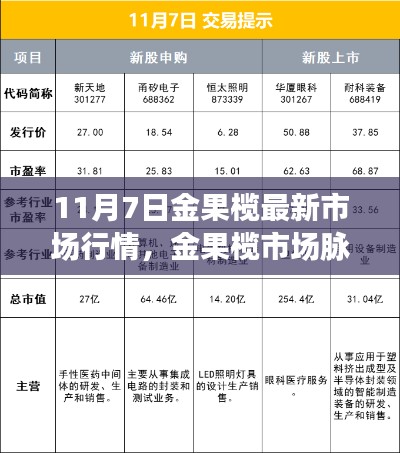 11月7日金果榄市场行情深度解析,市场脉动与最新行情概览