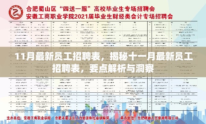 揭秘十一月最新员工招聘表,要点解析与洞察的招聘表概览