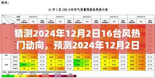 2024年12月2日台风热门动向预测与分析,十六台风的动态及其潜在影响