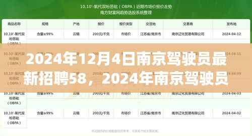 2024年南京驾驶员最新招聘趋势及职场新机遇探索