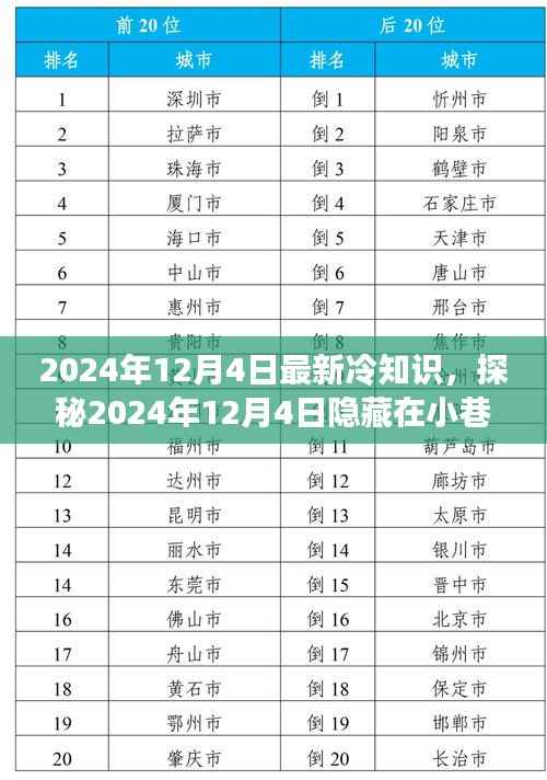 探秘奇特小店,揭秘隐藏在小巷中的最新冷知识之旅(日期,2024年12月4日)