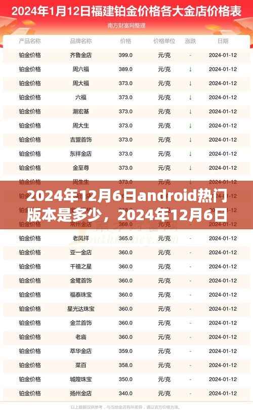2024年12月6日android热门版本是多少，2024年12月6日热门Android版本探索与升级指南——适合初学者与进阶用户