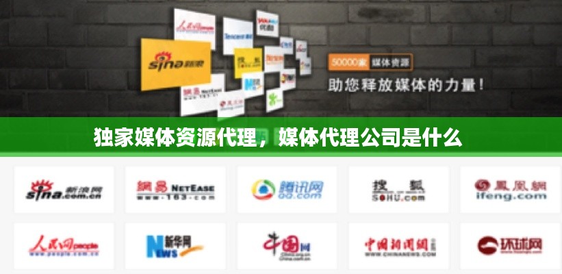 独家媒体资源代理,媒体代理公司是什么