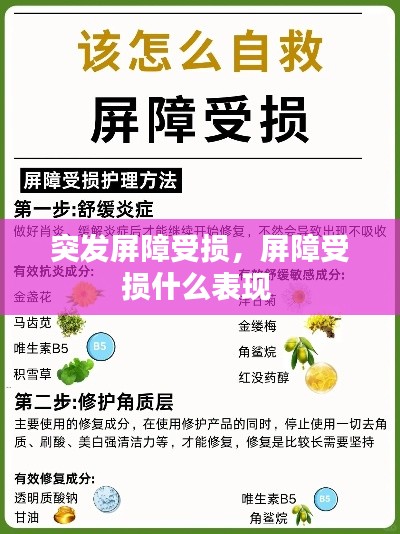 突发屏障受损,屏障受损什么表现