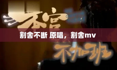 割舍不断 原唱,割舍mv