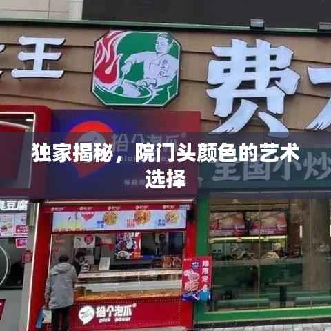 独家揭秘,院门头颜色的艺术选择