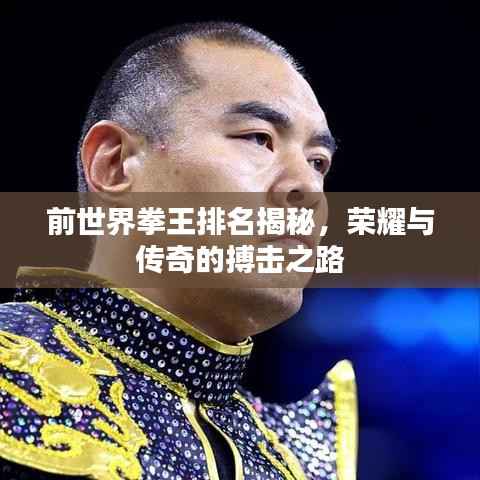 前世界拳王排名揭秘，荣耀与传奇的搏击之路