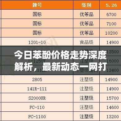 今日苯酚价格走势深度解析,最新动态一网打尽!