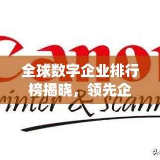 全球数字企业排行榜揭晓，领先企业榜单重磅出炉！