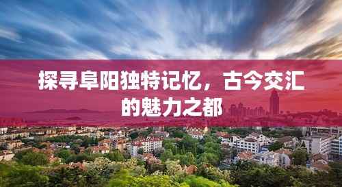 探寻阜阳独特记忆,古今交汇的魅力之都